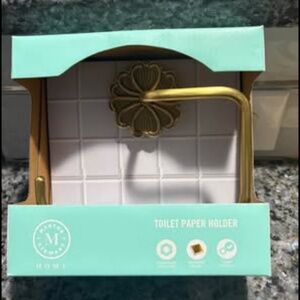 New in package brass toilet paper holder